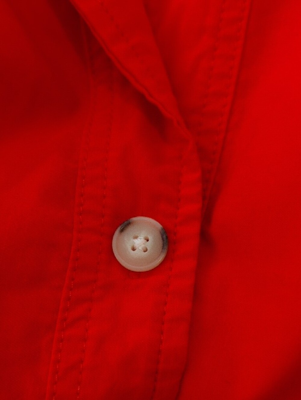 Maeve Red Button-Front Collared Halter Mini Dress - Picture 8 of 9